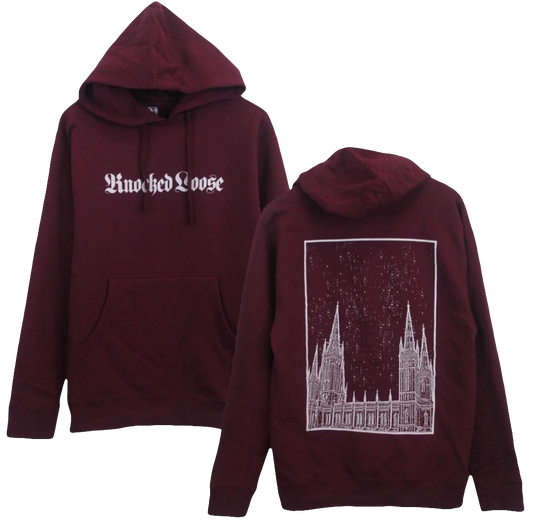 Knocked Loose Church Maroon Hoodie