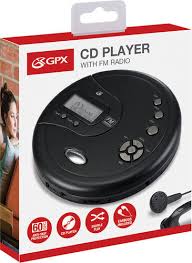 GPX PC332B Portable CD Player with 60 Second Anti-Skip FM Radio