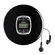 Jensen CD-60R-BT Portable CD Player Bluetooth FM Radio 60 Second Anti-skip (Black)