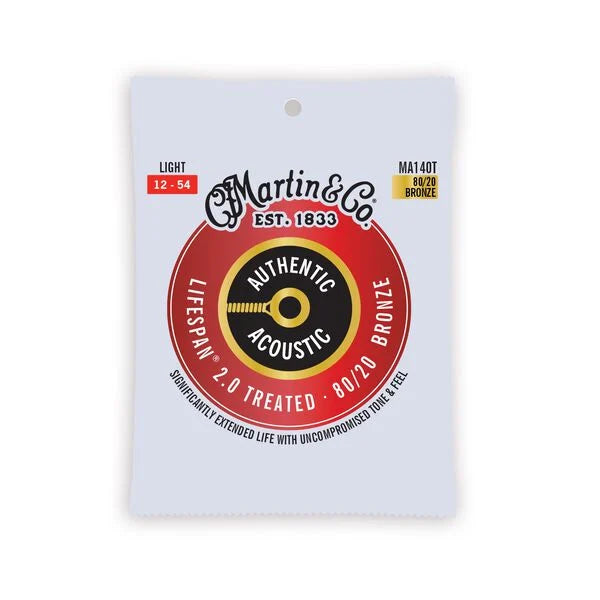 Martin & Co. Lifespan 2.0 Treated Light Acoustic Guitar Strings 12-54