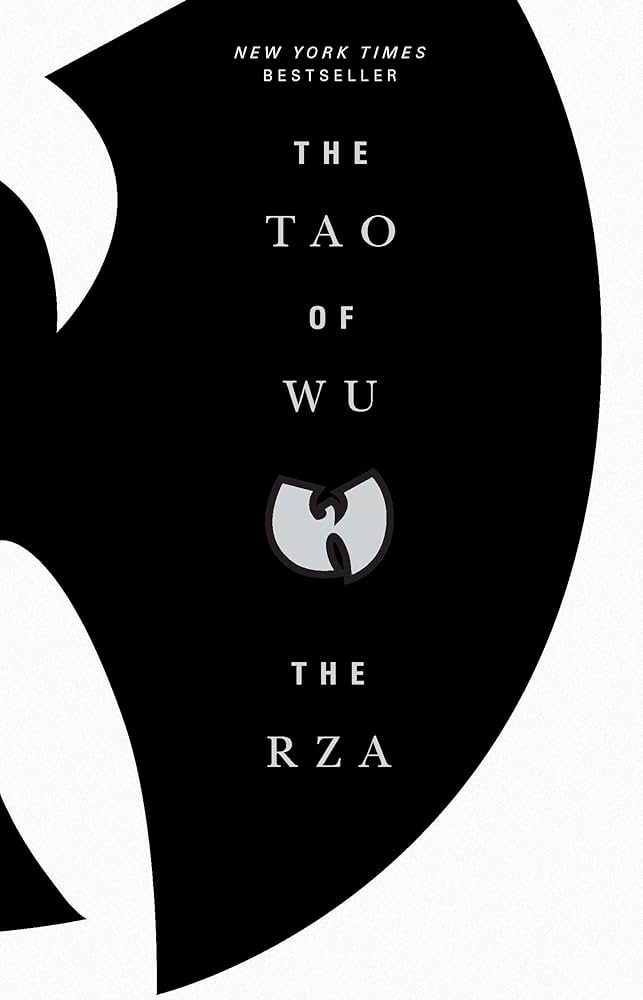 Book cover of 'The Tao of Wu' by The RZA with black and white design.