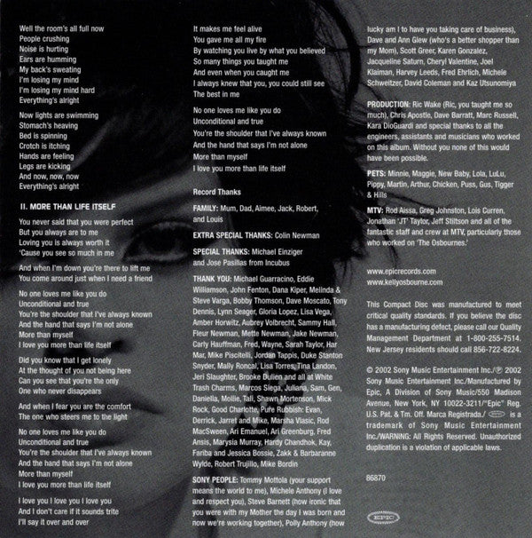 Kelly Osbourne : Shut Up (CD, Album)