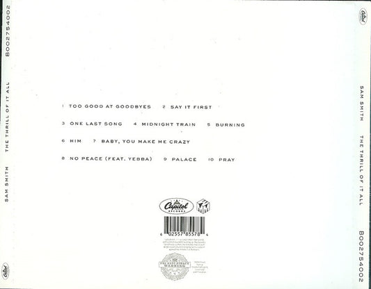 Sam Smith (12) : The Thrill Of It All (CD, Album)