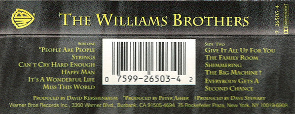 The Williams Brothers : The Williams Brothers (Cass, Album, SR,)