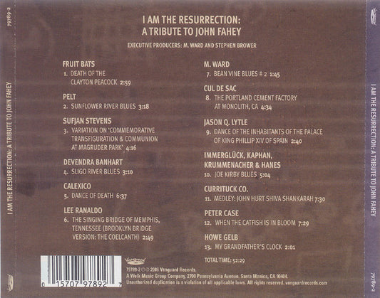 Various : I Am The Resurrection: A Tribute To John Fahey (CD, Album)