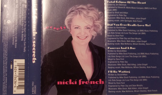 Nicki French : Secrets (Cass, Album)