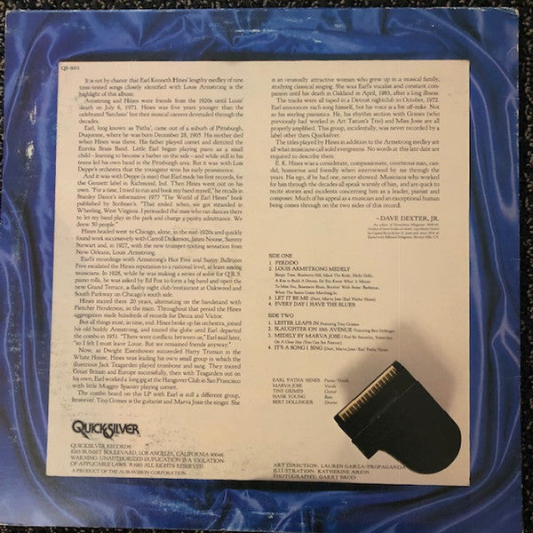 Earl Hines : ‘Fatha’ (LP, Album)