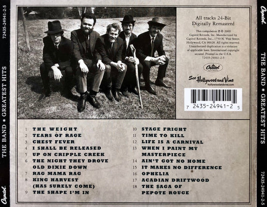 The Band : Greatest Hits (CD, Comp, RE, RM)