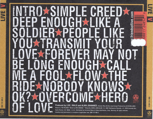 Live : V (CD, Album)