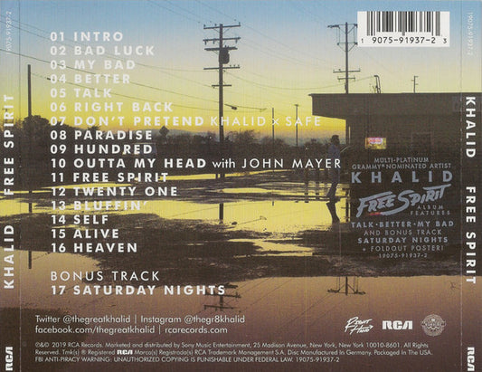 Khalid (16) : Free Spirit (CD, Album)