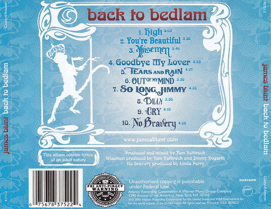 James Blunt : Back To Bedlam (CD, Album)