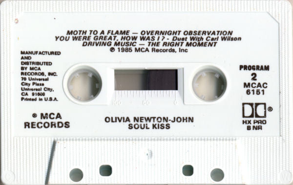 Olivia* : Soul Kiss (Cass, Album)