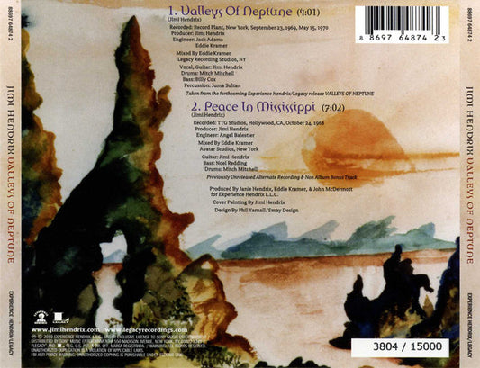 Jimi Hendrix : Valleys Of Neptune (CD, Single, Ltd, Fre)