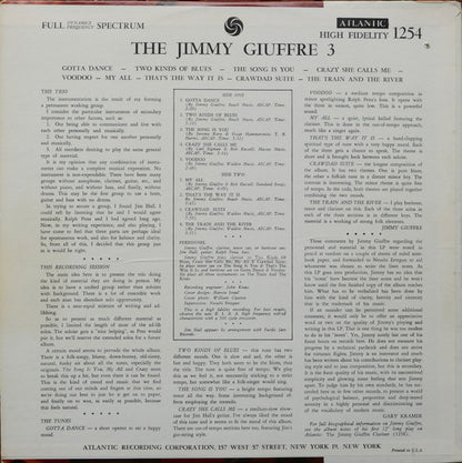 The Jimmy Giuffre 3* : The Jimmy Giuffre 3 (LP, Album, Mono, RE)