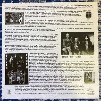 Truth And Janey : No Rest For The Wicked (LP, Album, Ltd, RE, RP, Hel)