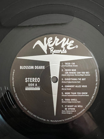 Blossom Dearie : Blossom Dearie (LP, Album, Mono, Club, RE, RP, 180)