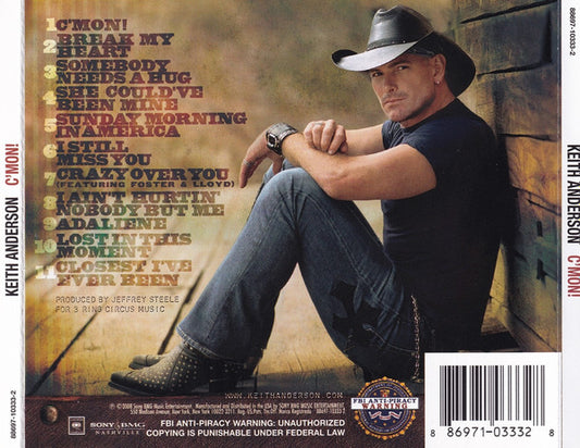 Keith Anderson (5) : C'mon (CD, Album, RP)