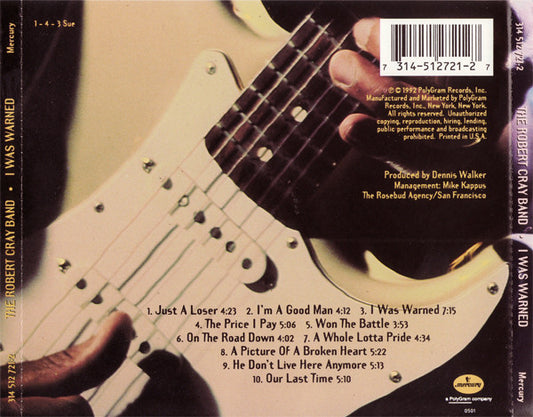 Robert Cray : I Was Warned (CD, Album)