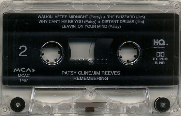 Patsy Cline / Jim Reeves : Remembering (Cass, Comp, RE, Dol)
