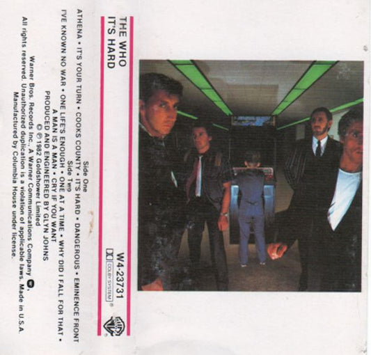 The Who : It's Hard (Cass, Album, Club)