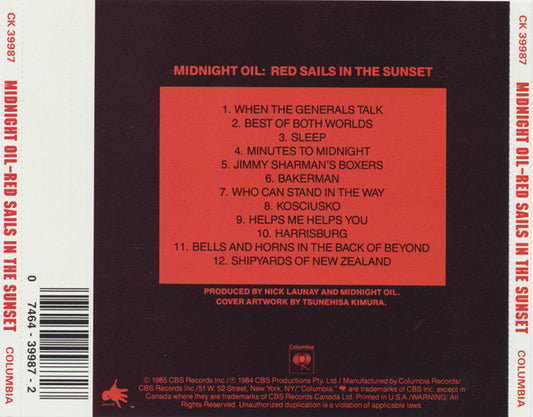 Midnight Oil : Red Sails In The Sunset (CD, Album)