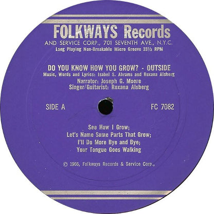 Isabel Abrams And Roxana Alsberg : Do You Know How You Grow? - Outside (10", Album)