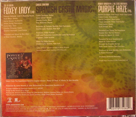 Various : Power Of Soul: A Tribute To Jimi Hendrix (CD, Maxi)