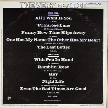 Jerry Wallace : The Very Best Of Jerry Wallace (LP, Comp, RE)