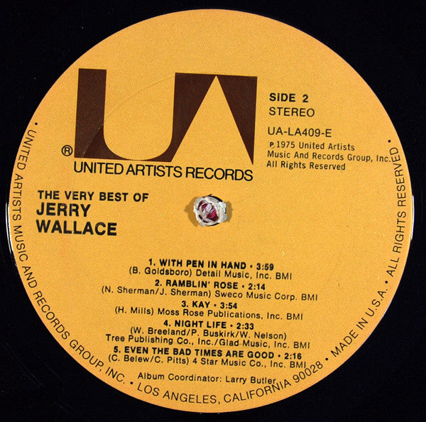 Jerry Wallace : The Very Best Of Jerry Wallace (LP, Comp, RE)