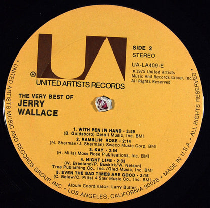 Jerry Wallace : The Very Best Of Jerry Wallace (LP, Comp, RE)