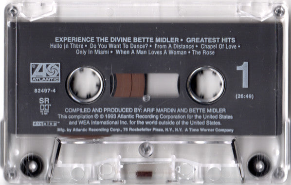 Bette Midler : Experience The Divine (Greatest Hits) (Cass, Comp)