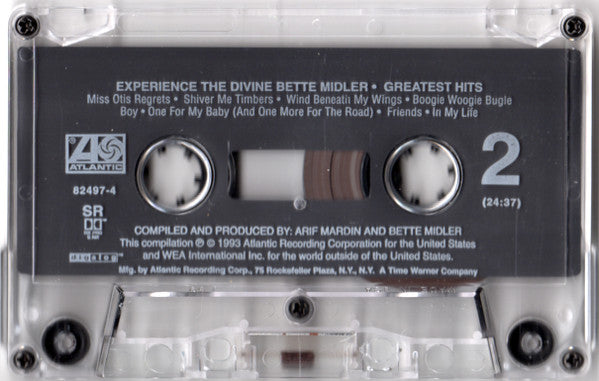 Bette Midler : Experience The Divine (Greatest Hits) (Cass, Comp)