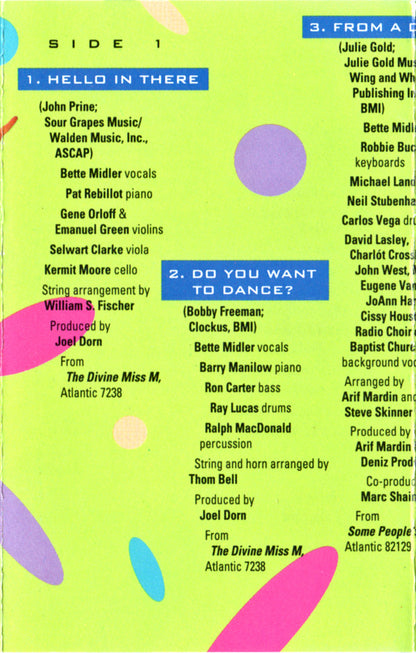 Bette Midler : Experience The Divine (Greatest Hits) (Cass, Comp)