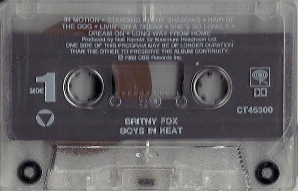 Britny Fox : Boys In Heat (Cass, Album)