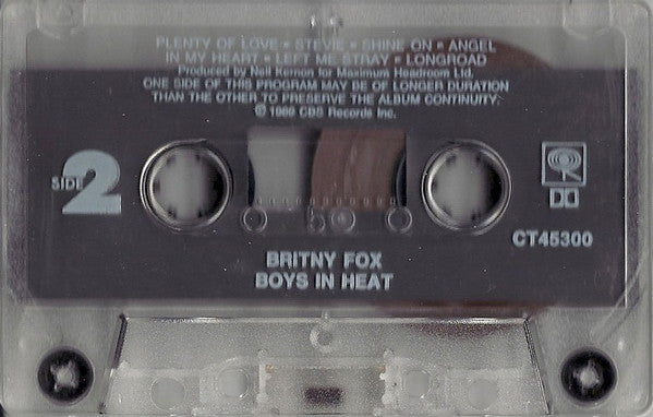 Britny Fox : Boys In Heat (Cass, Album)