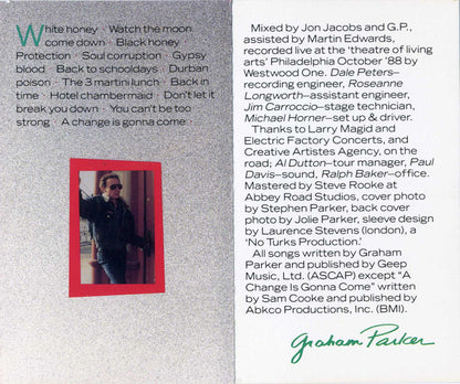 Graham Parker : Live! Alone In America (Cass, Album, Dol)