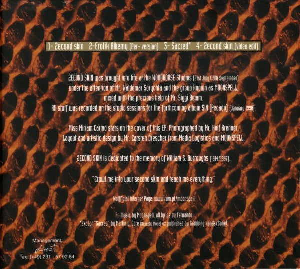 Moonspell : 2econd Skin (2xCD, EP, Dig)