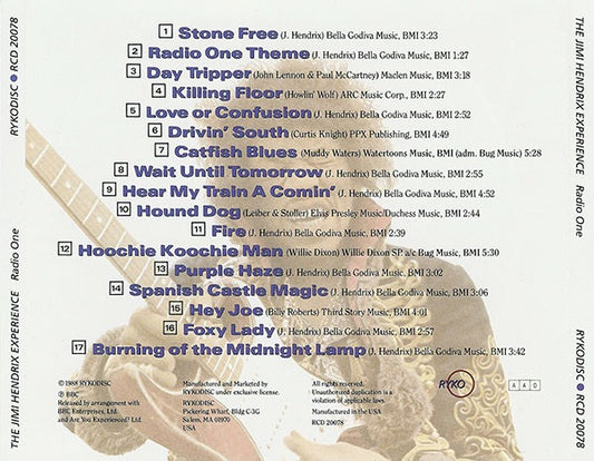 The Jimi Hendrix Experience : Radio One (CD, Comp, Ltd, Pic)