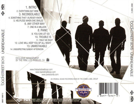 Backstreet Boys : Unbreakable (CD, Album)