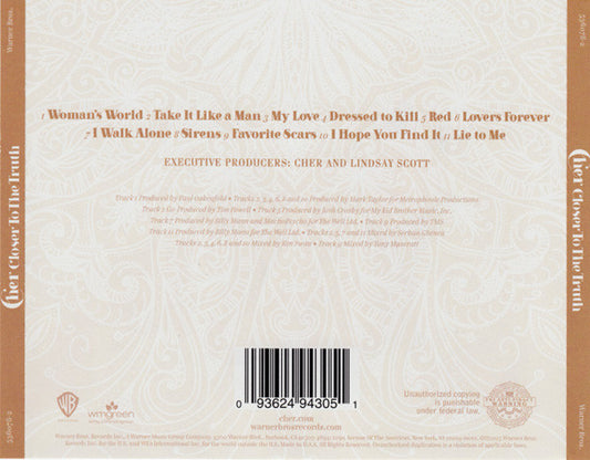 Cher : Closer To The Truth (CD, Album)