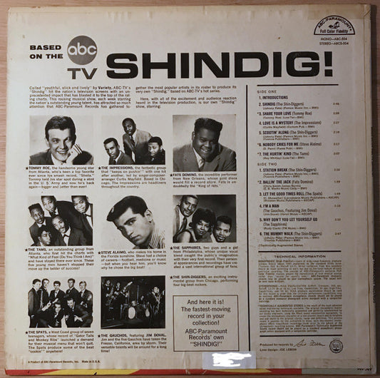Various : Based On The ABC TV Shindig! (LP, Comp)