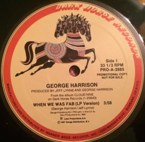 George Harrison : When We Was Fab (12", Single, Promo)