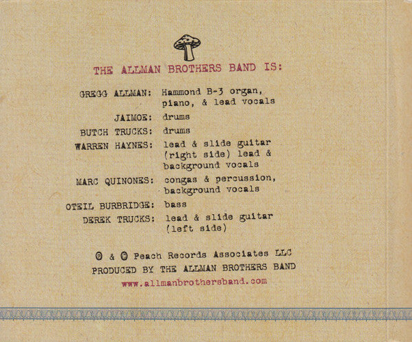 The Allman Brothers Band : Alltel Pavilion At Walnut Creek Raleigh, NC 8/10/03 (3xCD, Album)