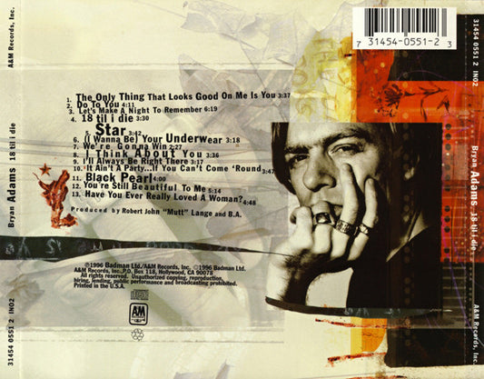 Bryan Adams : 18 Til I Die (CD, Album)