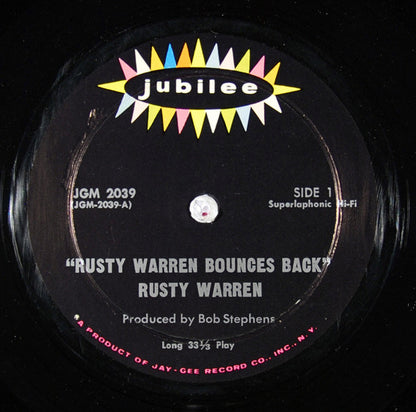 Rusty Warren : Rusty Warren Bounces Back (LP)