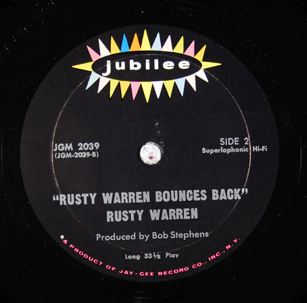 Rusty Warren : Rusty Warren Bounces Back (LP)