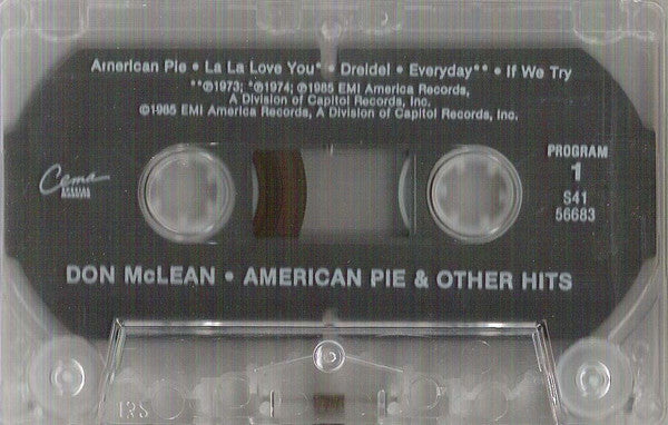 Don McLean : American Pie & Other Hits (Cass, Comp)