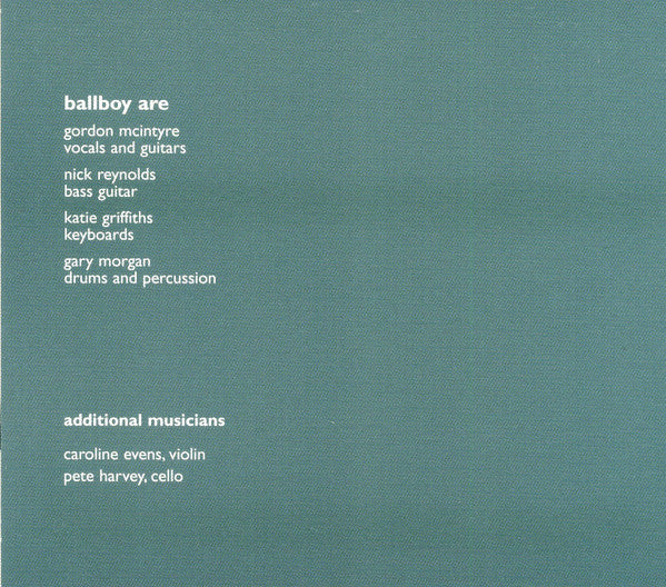 Ballboy : A Guide For The Daylight Hours (CD, Album, Dig)