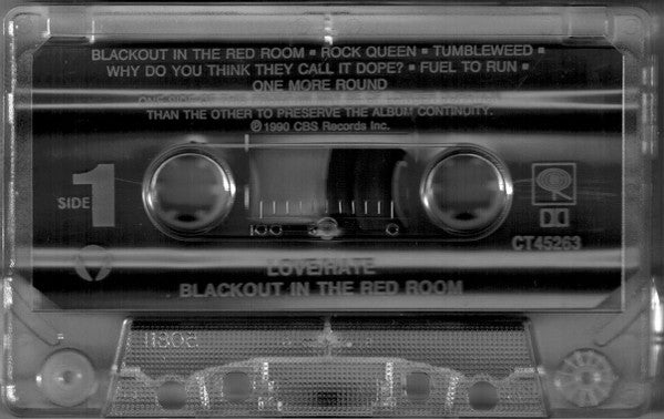 Love/Hate : Black Out In The Red Room (Cass, Album, Dol)