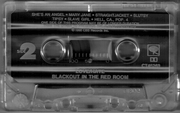 Love/Hate : Black Out In The Red Room (Cass, Album, Dol)
